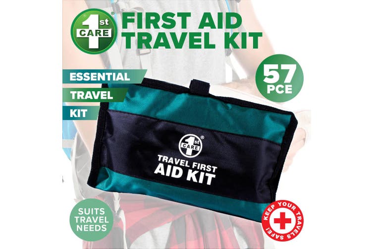 57Pce Essential First Aid Travel Kit Compact For Car Camping Picnics 92239 by 1st Care®