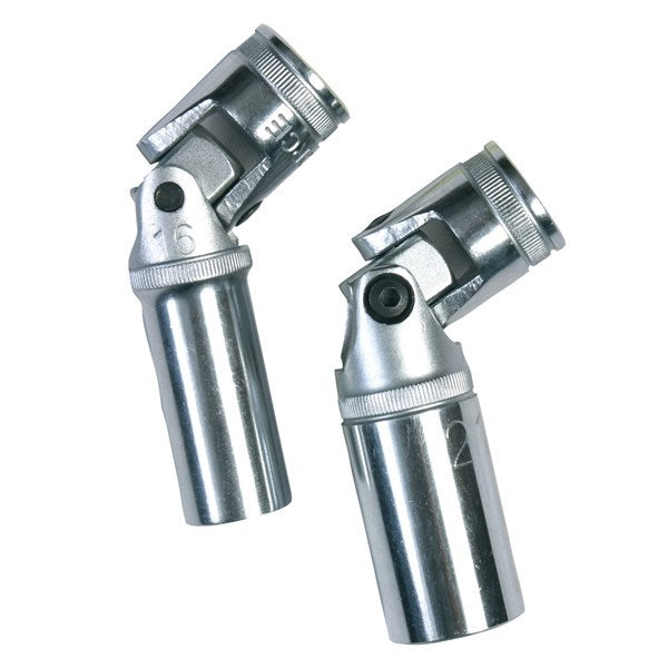 2Pce Spark Plug Socket 1/2" Universal Joint Set 302172 By Toledo