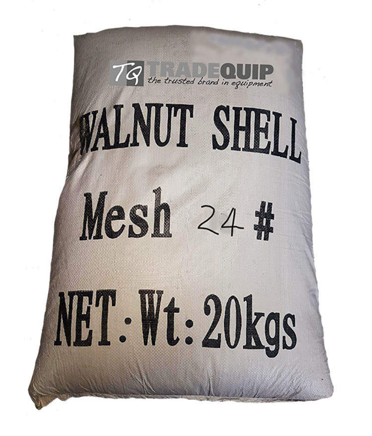 20kg Bag of Walnut Shell Media Abrasive 16/24 3029T by TradeQuip Professional