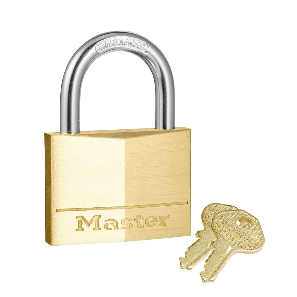 Master Lock 60mm Diamond Brass Padlock with 25mm Shackle 160DAU