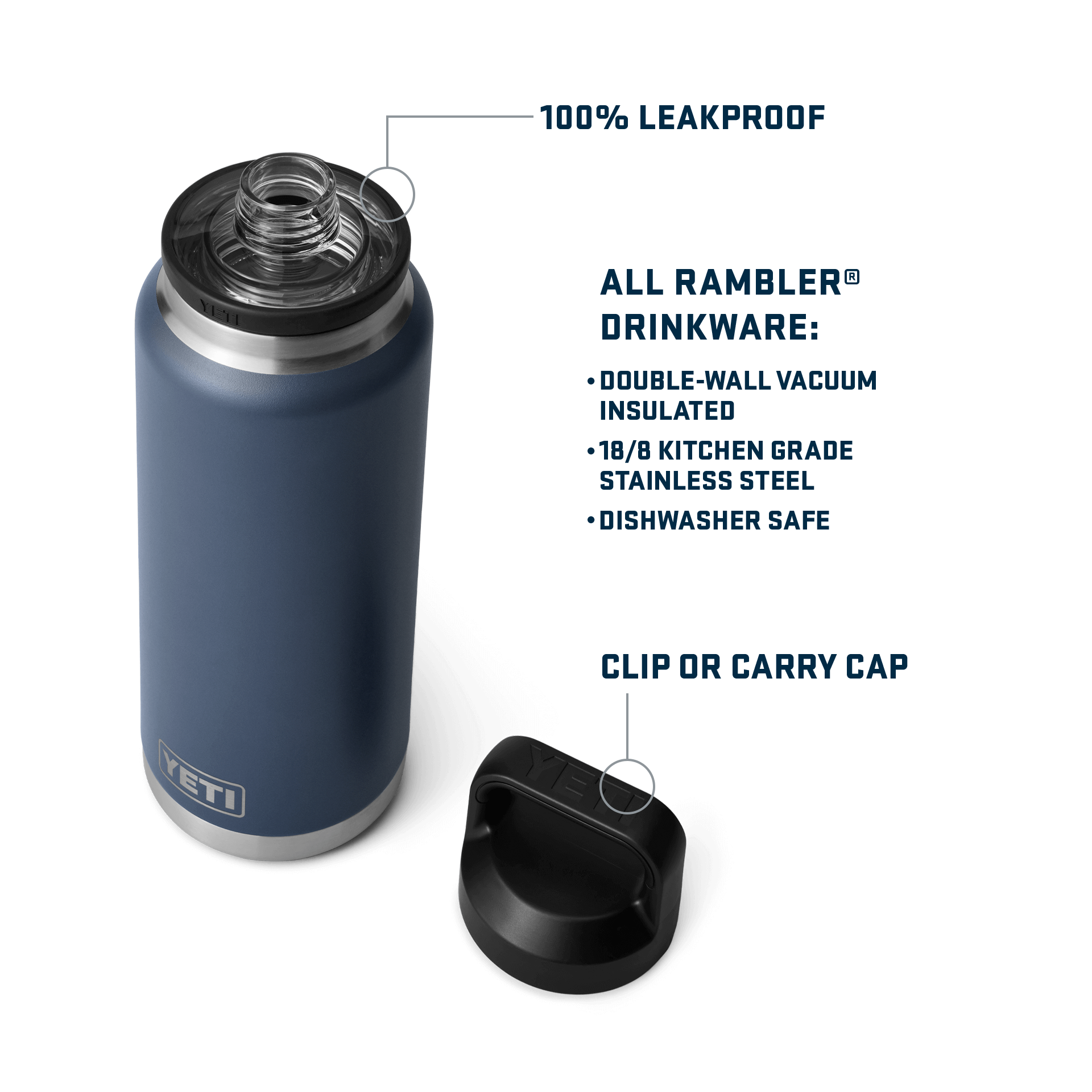 YETI Rambler® 36 oz (1065 ml) Bottle With Chug Cap 21071507316