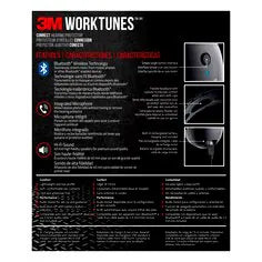 Ear Muff, Worktunes Hearing Connect Protector - 70006983459 by 3M