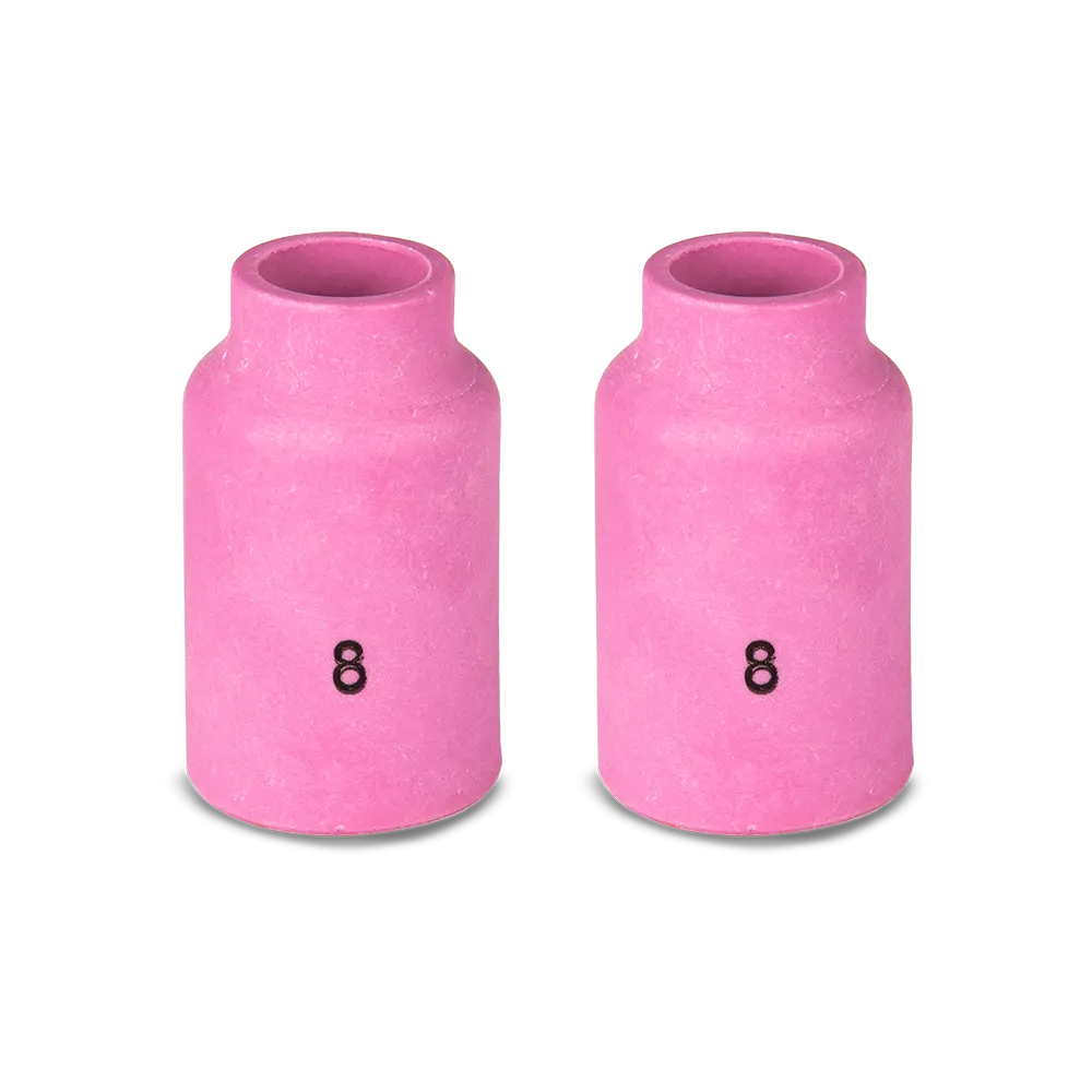 Unimig Gas Lens Ceramic Cup Suit 17/18/26 Size 8 Qty 2 P54N14