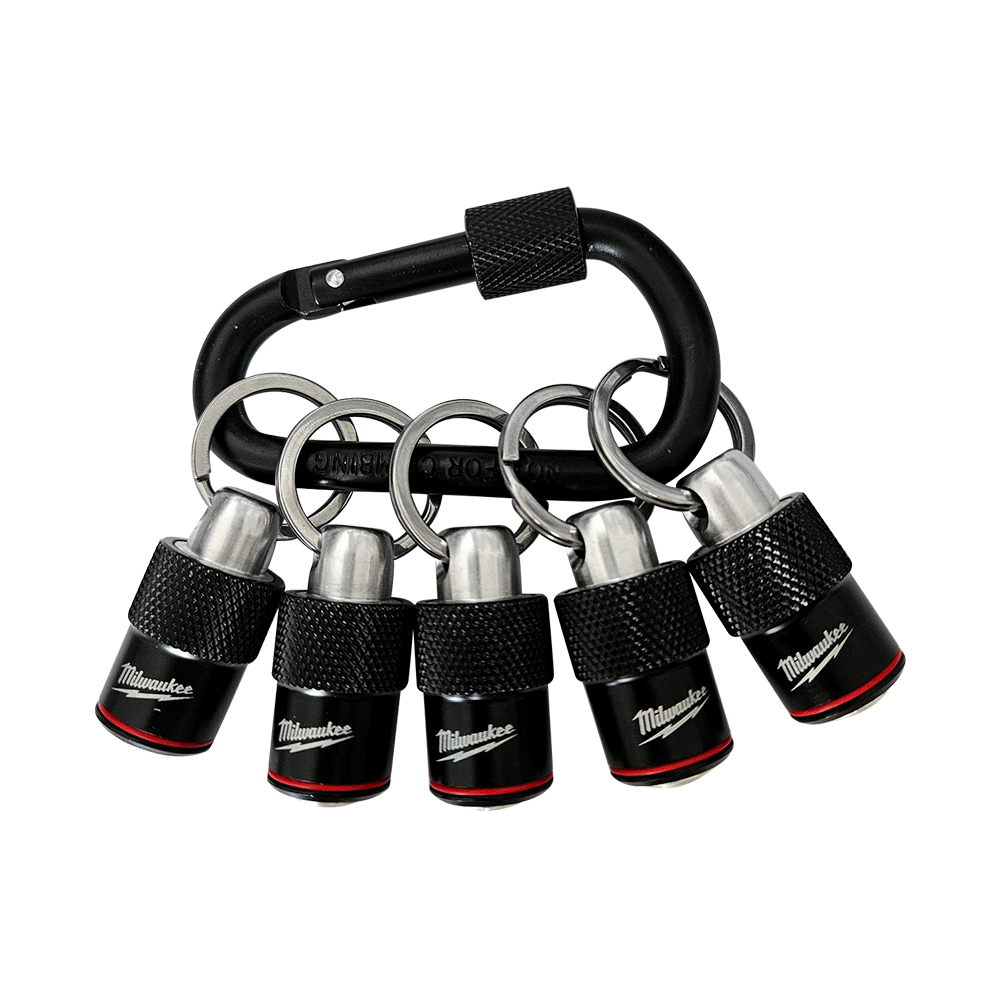 Milwaukee Bit Rack Milwaukee Quick Release Bit Holder 5Pack With Carabiner 48324536
