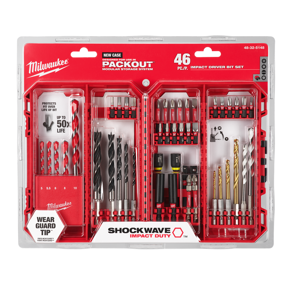 Milwaukee SHOCKWAVE™ Drill and Drive Set | 46Pce | 48325148