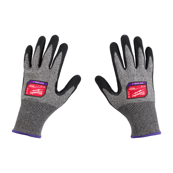 Cut F(7) High Dexterity Nitrile Dipped Gloves by Milwaukee