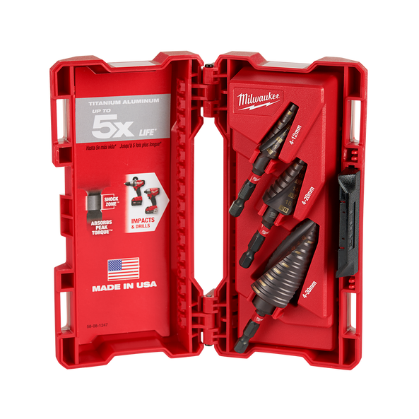 Shockwave­™ Step Bit Set - 48899266 by Milwaukee