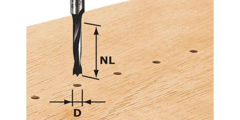 Dowel Drill HW S8 D5/NL30 Z - 491066 by Festool