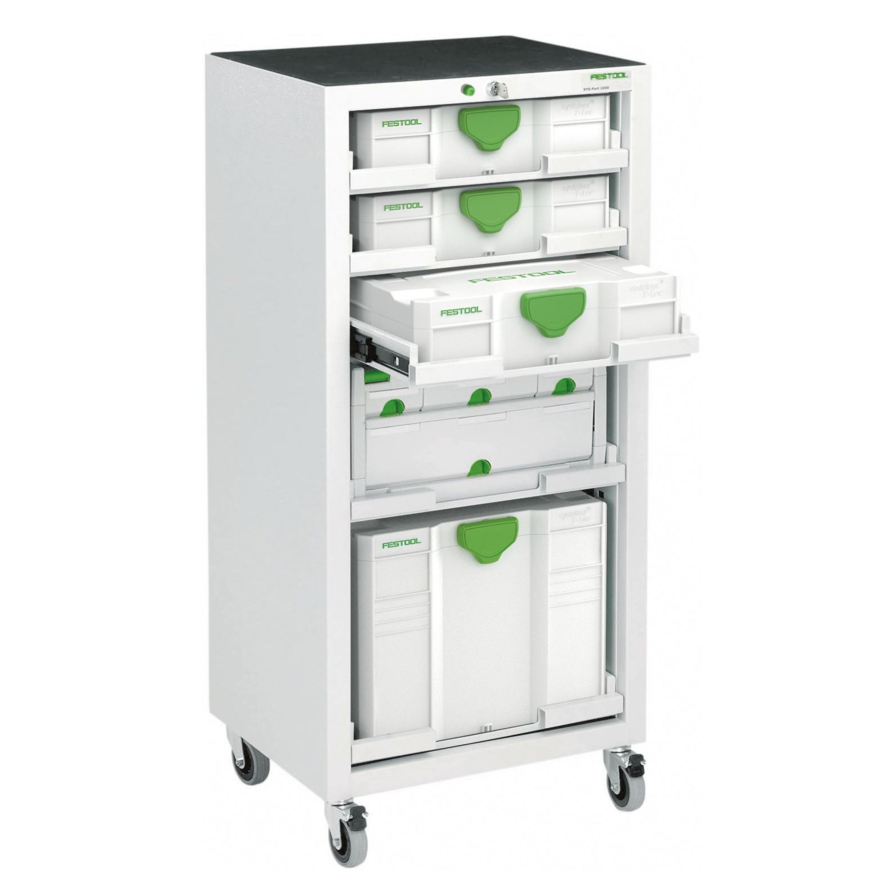 SYS-PORT 5 Drawer Mobile Systainer Storage 491922 by Festool