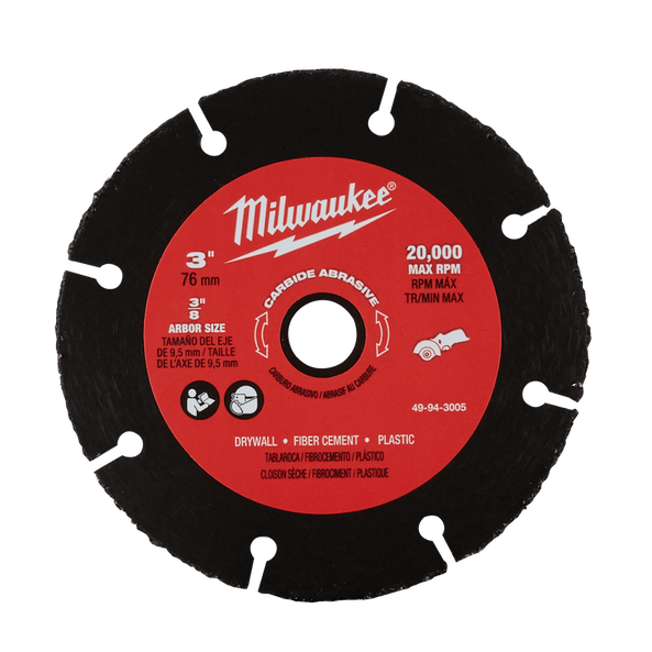 Carbide Abrasive Wheel 75mm - 49943005 by Milwaukee