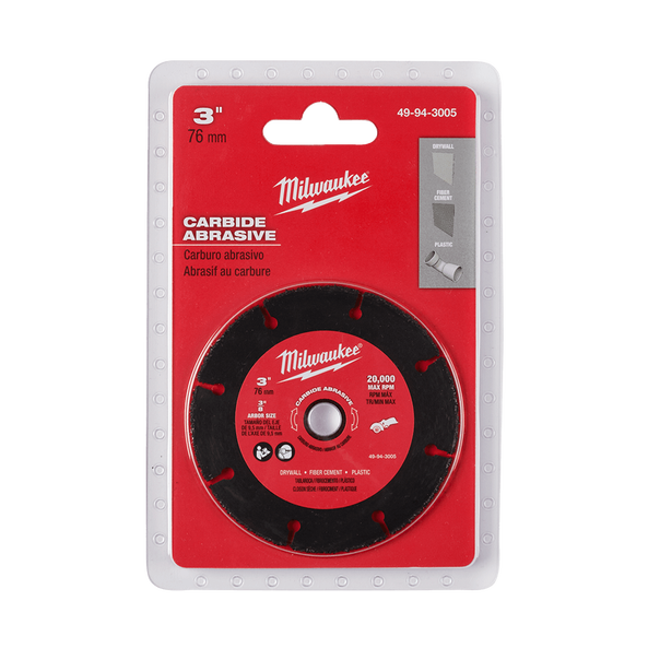 Carbide Abrasive Wheel 75mm - 49943005 by Milwaukee