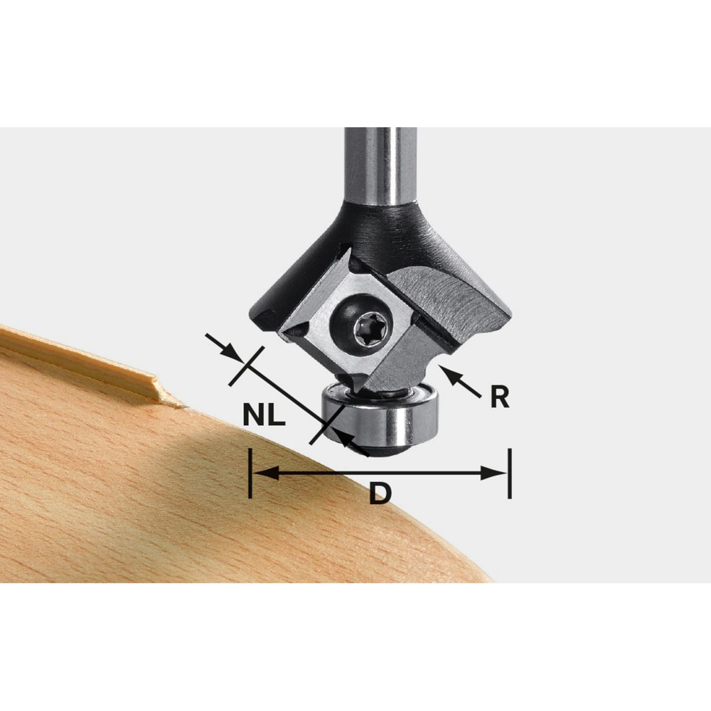 Reversible Blade R1 Roundover Cutter 499811 by Festool