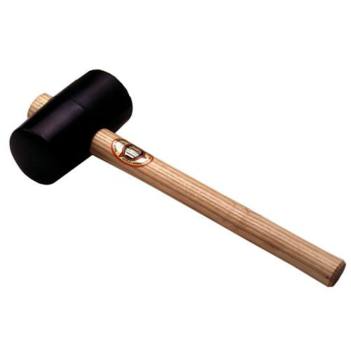 Black Rubber Mallet, Wood Handle by Thor