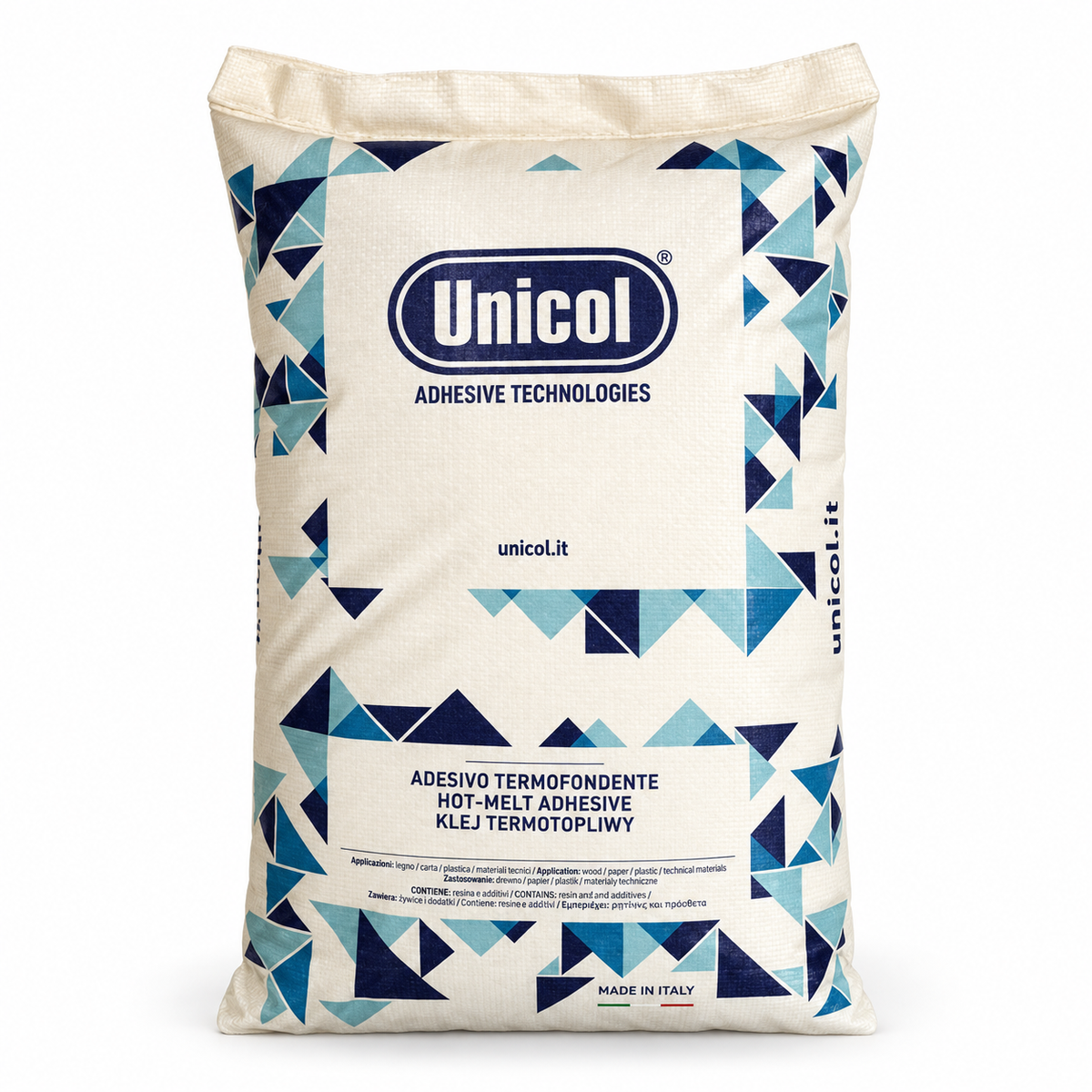Unicol UNIBORD 625 Translucent EVA Hot Melt Edgebanding Adhesive Pellets – 4kg & 20kg- Suits 10-30m / Min. Edgebanding Speeds
