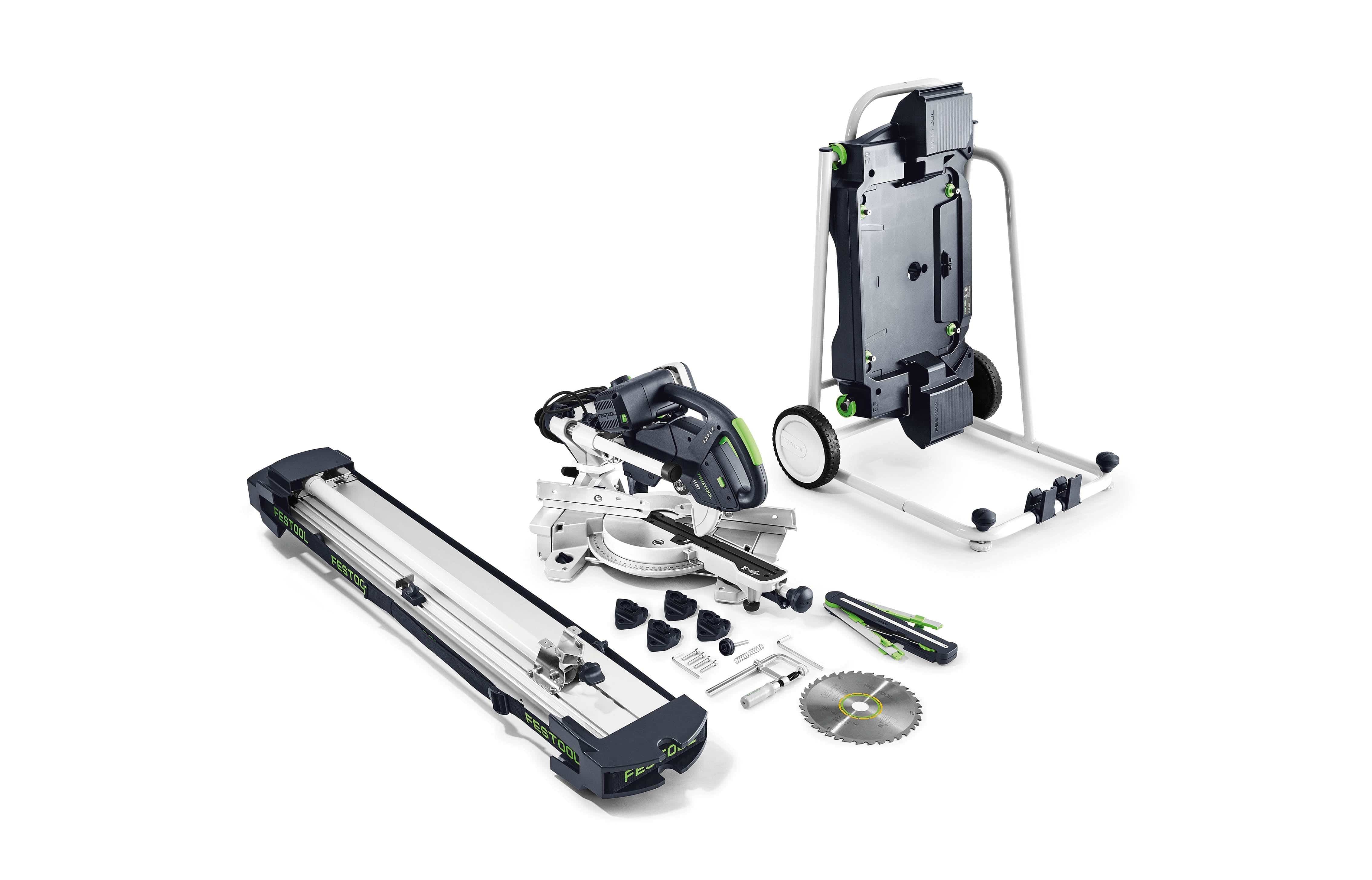 Festool KS 60 KAPEX 216mm Slide Compound Mitre Saw with LED Spotlight Set 57546