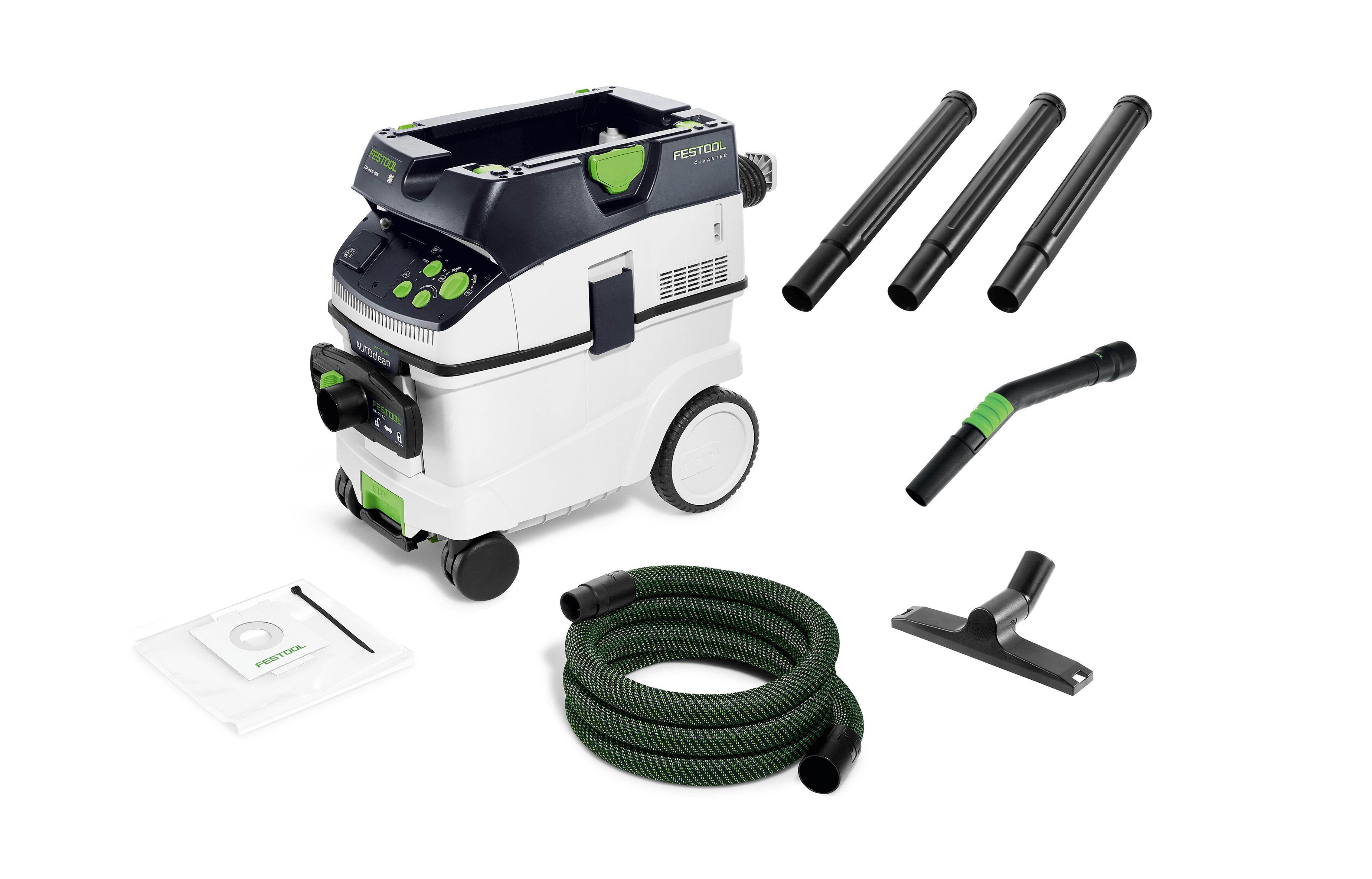 CTM 36L M Class Autoclean Dust Extractor + Cleaning Kit CTM 36 E AC-HD FS 575849 By Festool