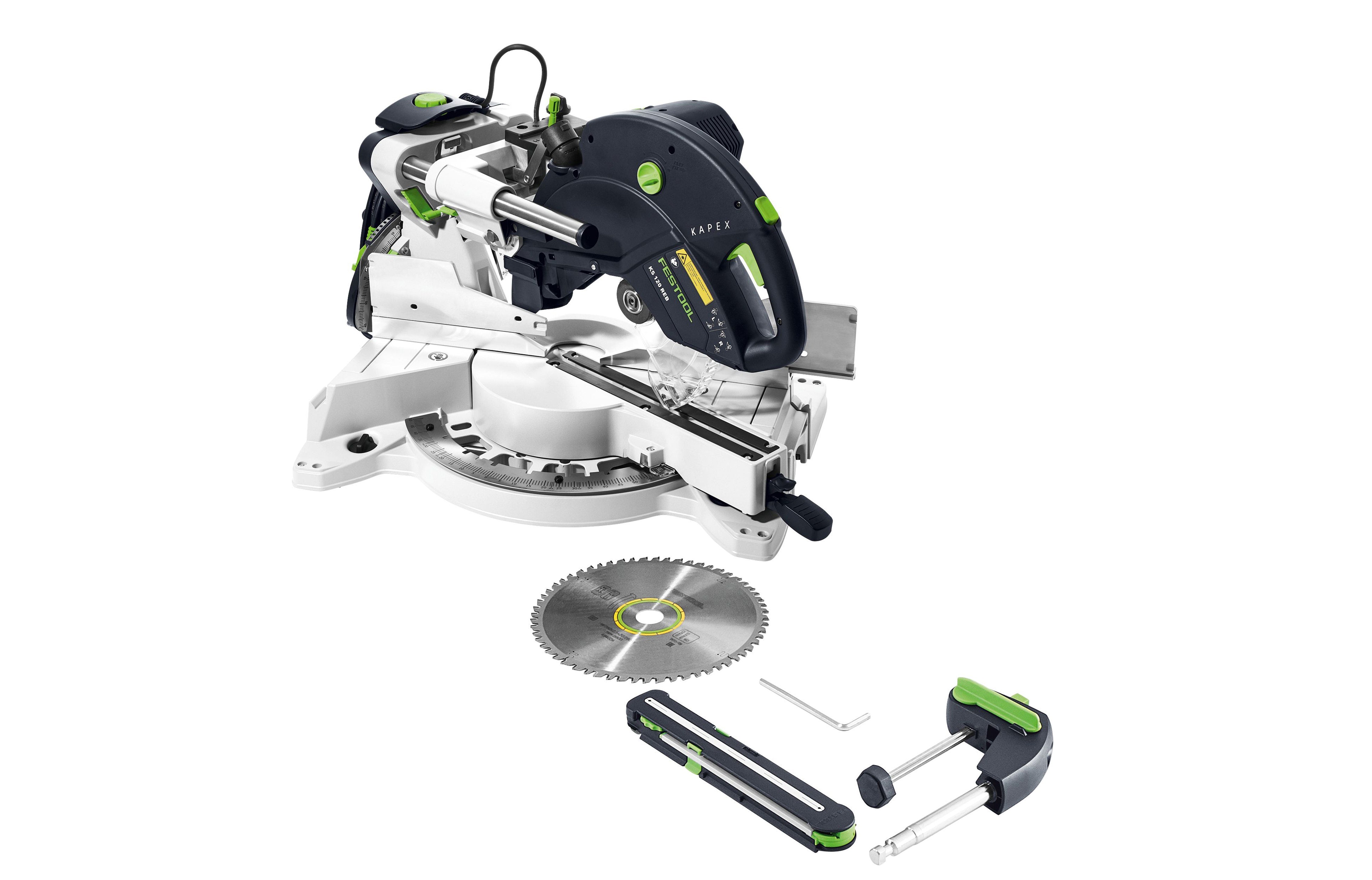 260mm Slide Compound Mitre Saw Kapex KS120 REB-UG Set 575850 by Festool