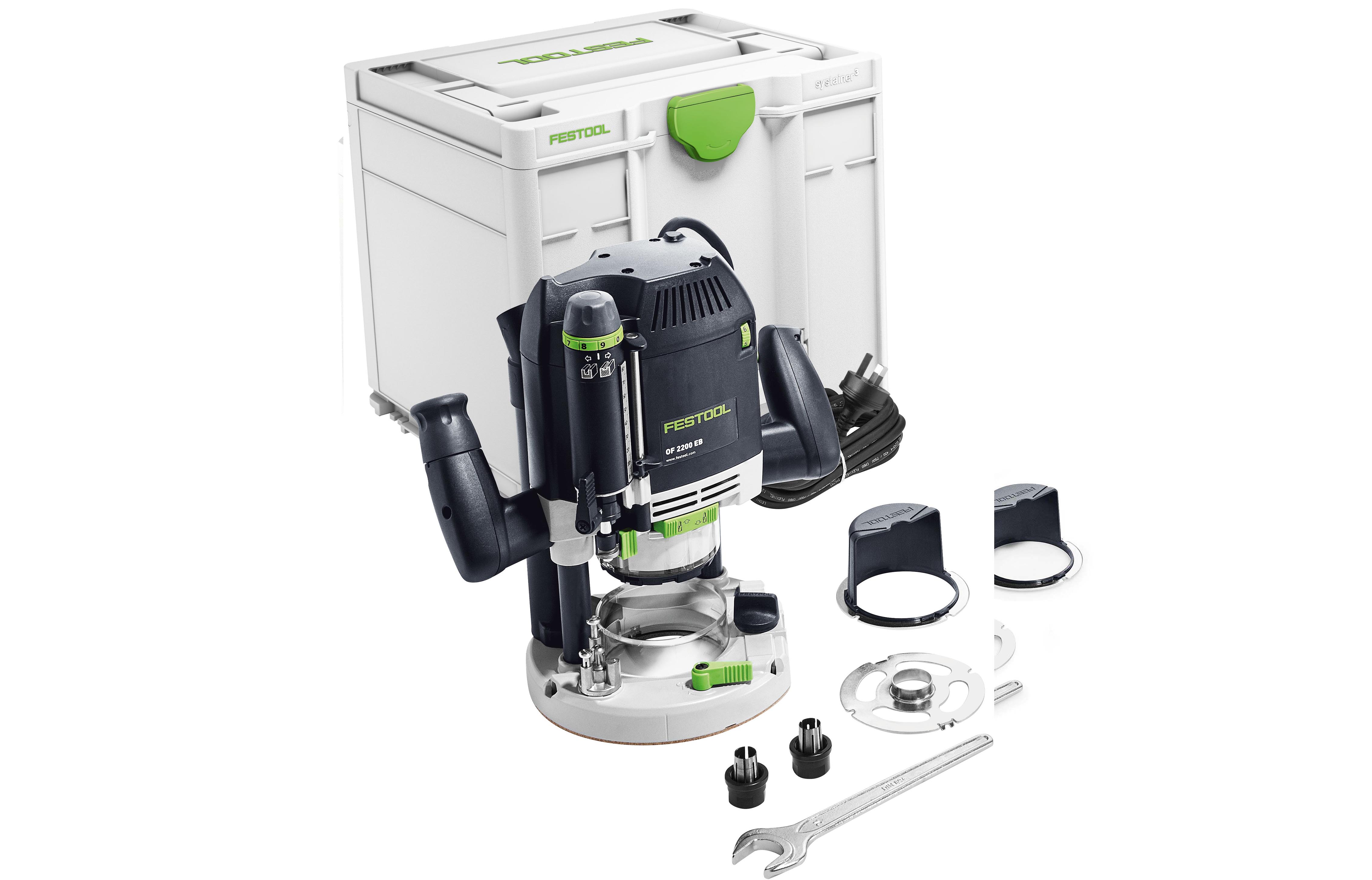 Festool OF 2200 EB-Plus 2200W 80mm Plunge Router in Systainer – 576217