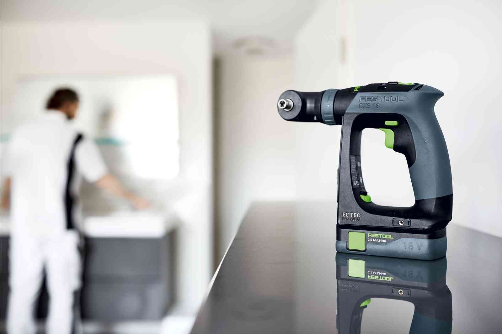 CXS 18V Cordless Compact 2 Speed Drill 3.0Ah Set & Angle Attachment in Systainer - 576884 by Festool