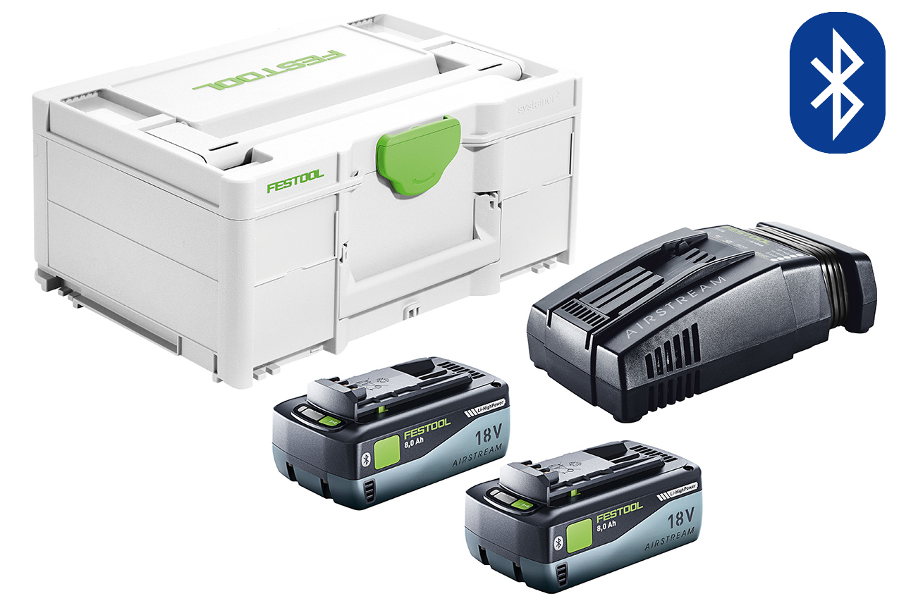 Festool SYS 18V Energy Set 2 x 8Ah SCA16 in Systainer 577330