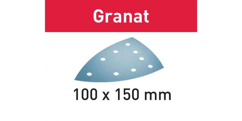 Granat Abrasive Sheet 100mm DELTA P80 50 Pack - 577544by Festool
