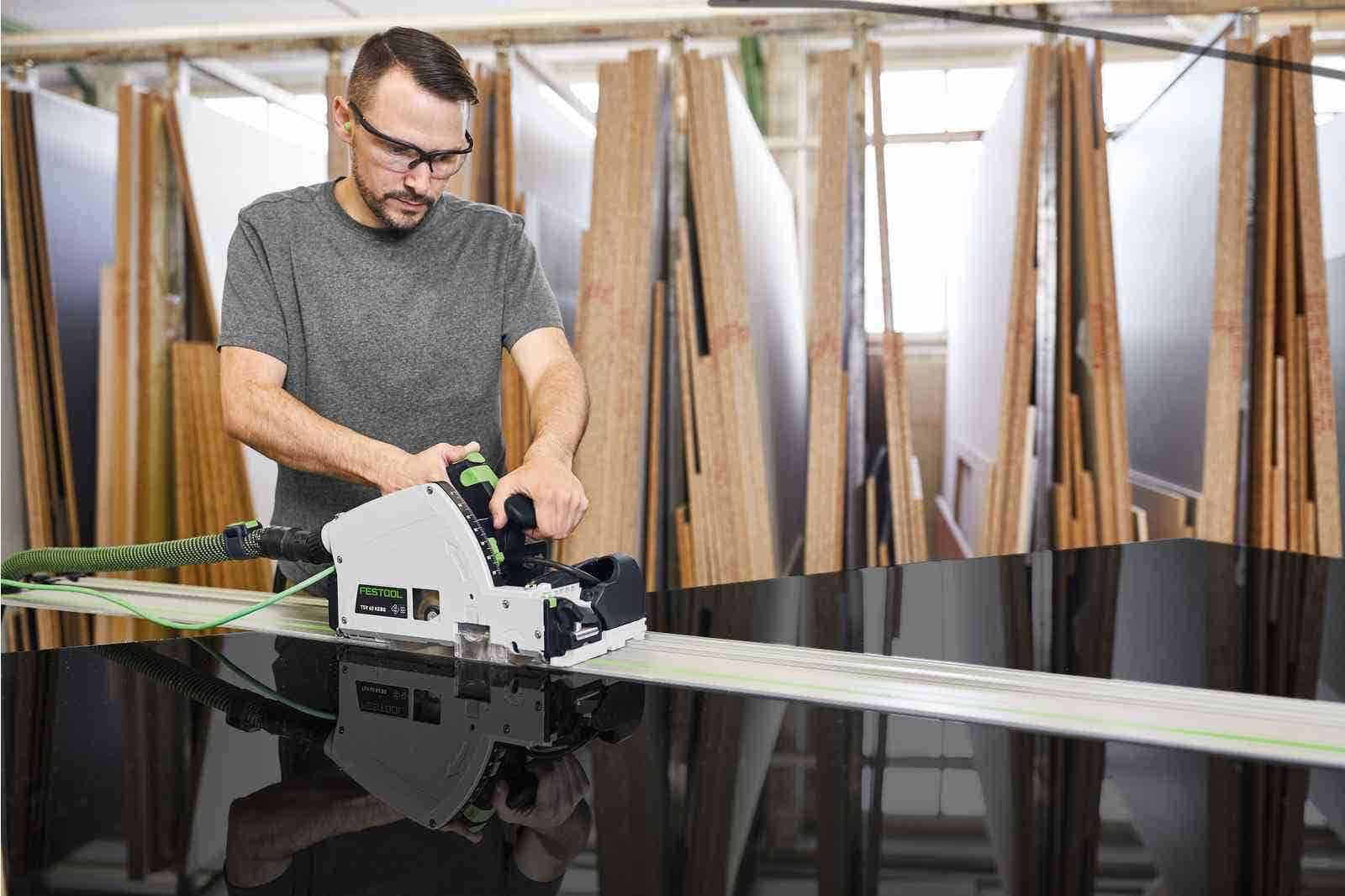 Festool TSV 60K 168mm Plunge Cut Scoring Saw in Systainer with 1900mm Rail 577745