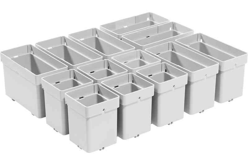 Festool Insert Boxes for Systainer3 Combi Organiser 6 x 50 x 50 x 68mm + 7 x 50 x 100 x 68mm- 13 Pack 578056