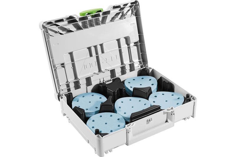 Festool Granat Abrasive Disc Systainer Set 125mm 9 Hole 578193