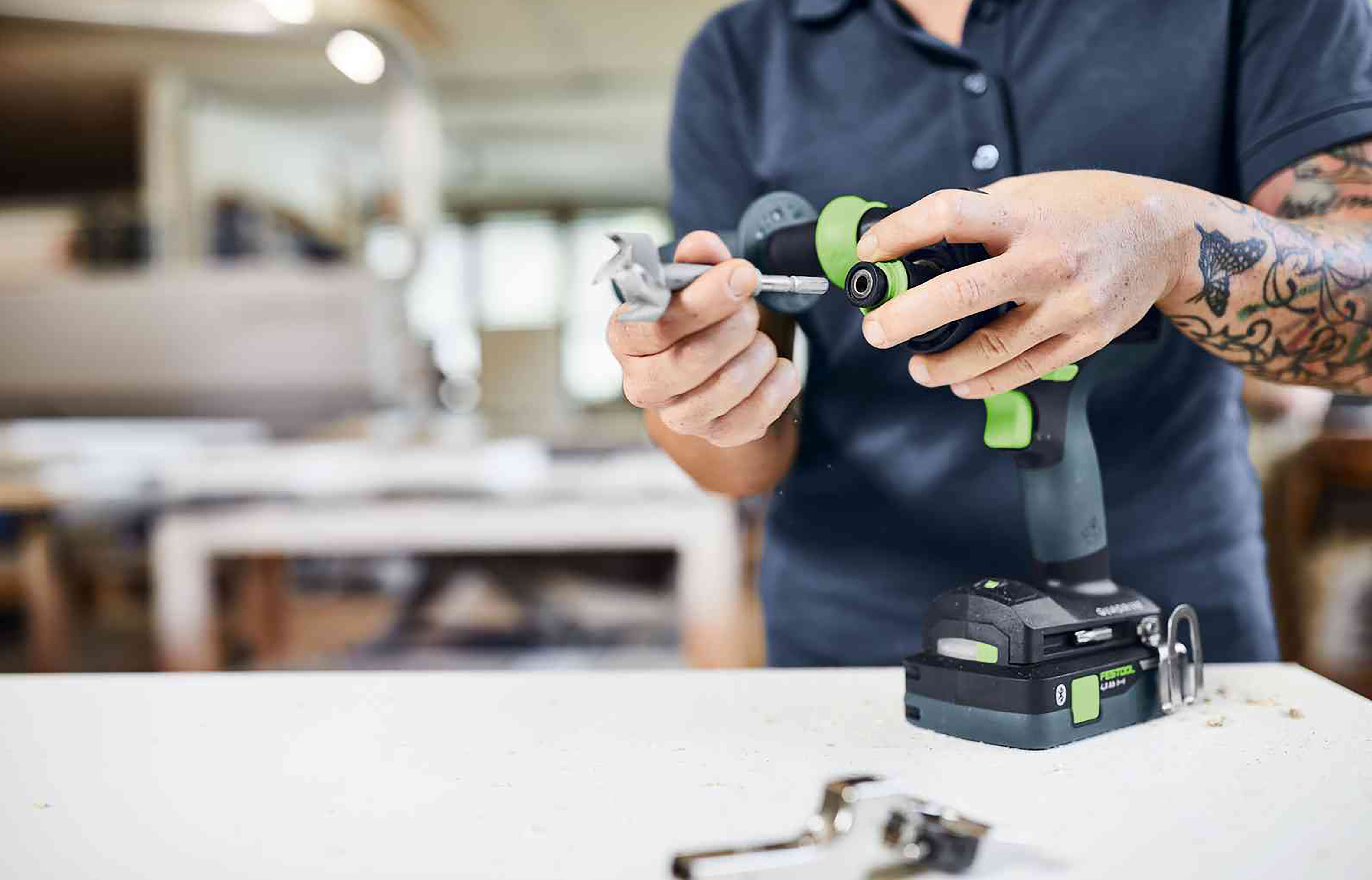 Festool TPC 18V Cordless 4 Speed Hammer Drill 5.0Ah Bluetooth Set in Systainer 578286