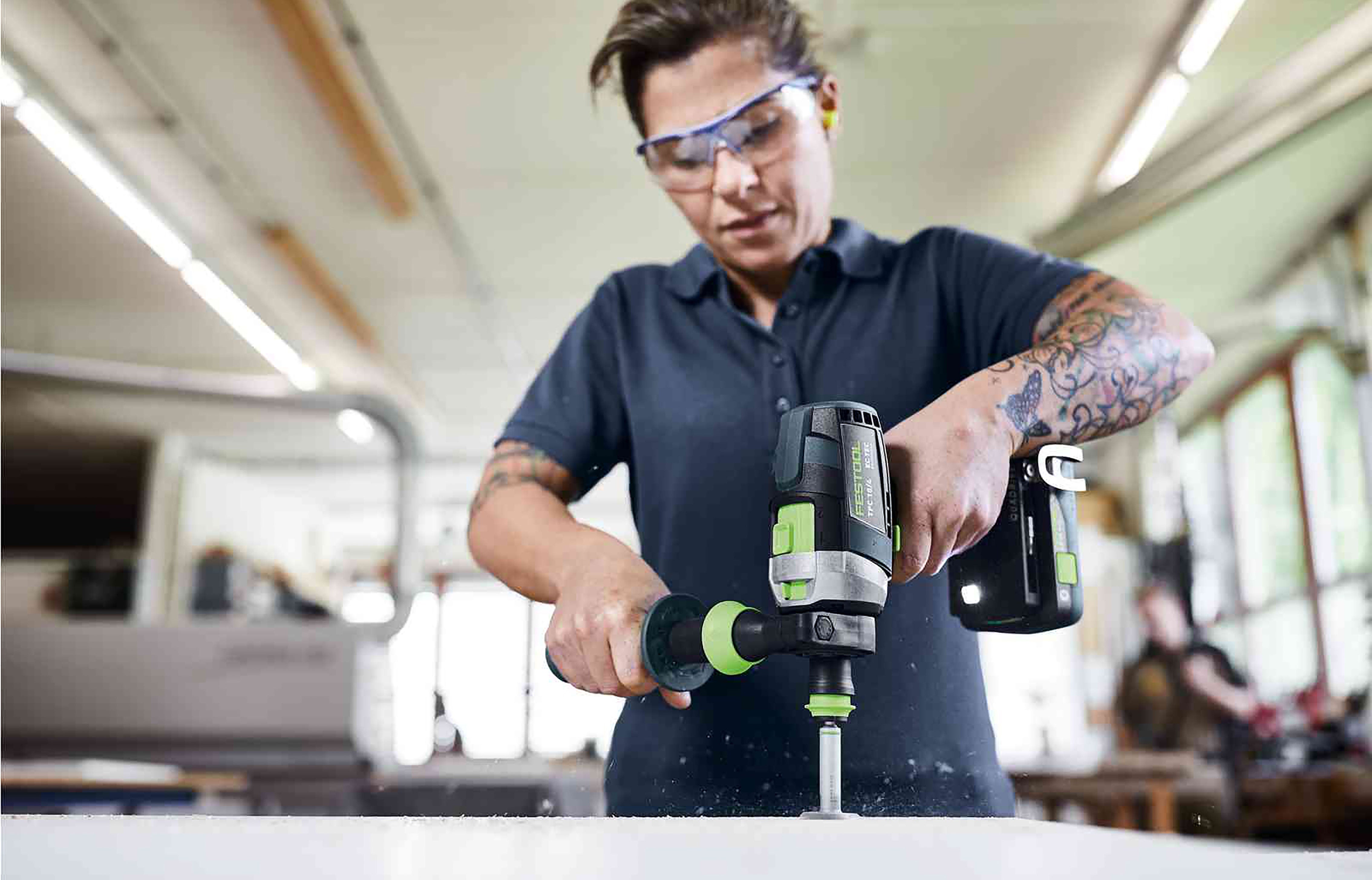 Festool TPC 18V Cordless 4 Speed Hammer Drill 5.0Ah Bluetooth Set in Systainer 578286