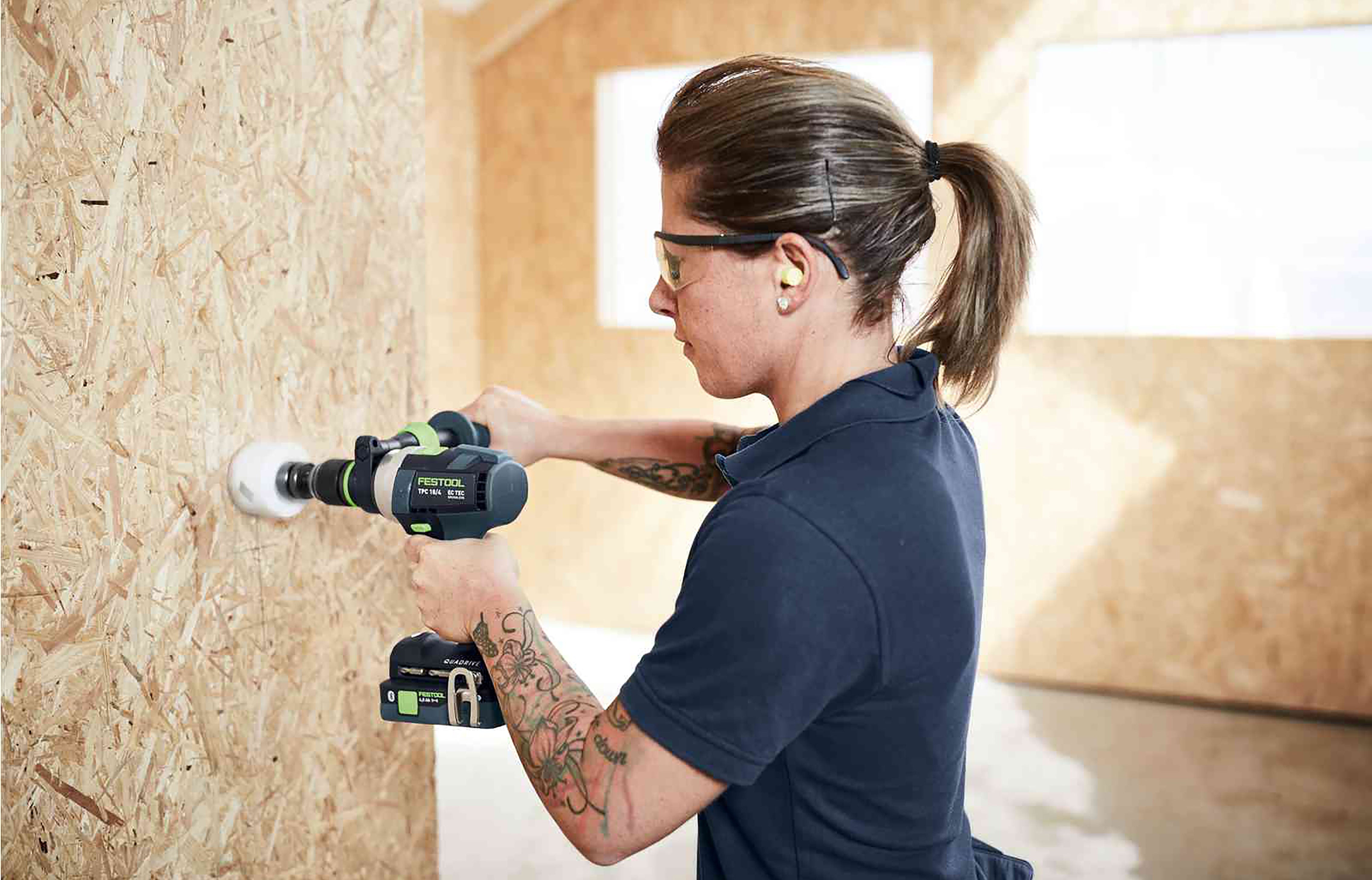 Festool TPC 18V Cordless 4 Speed Hammer Drill 5.0Ah Bluetooth Set in Systainer 578286