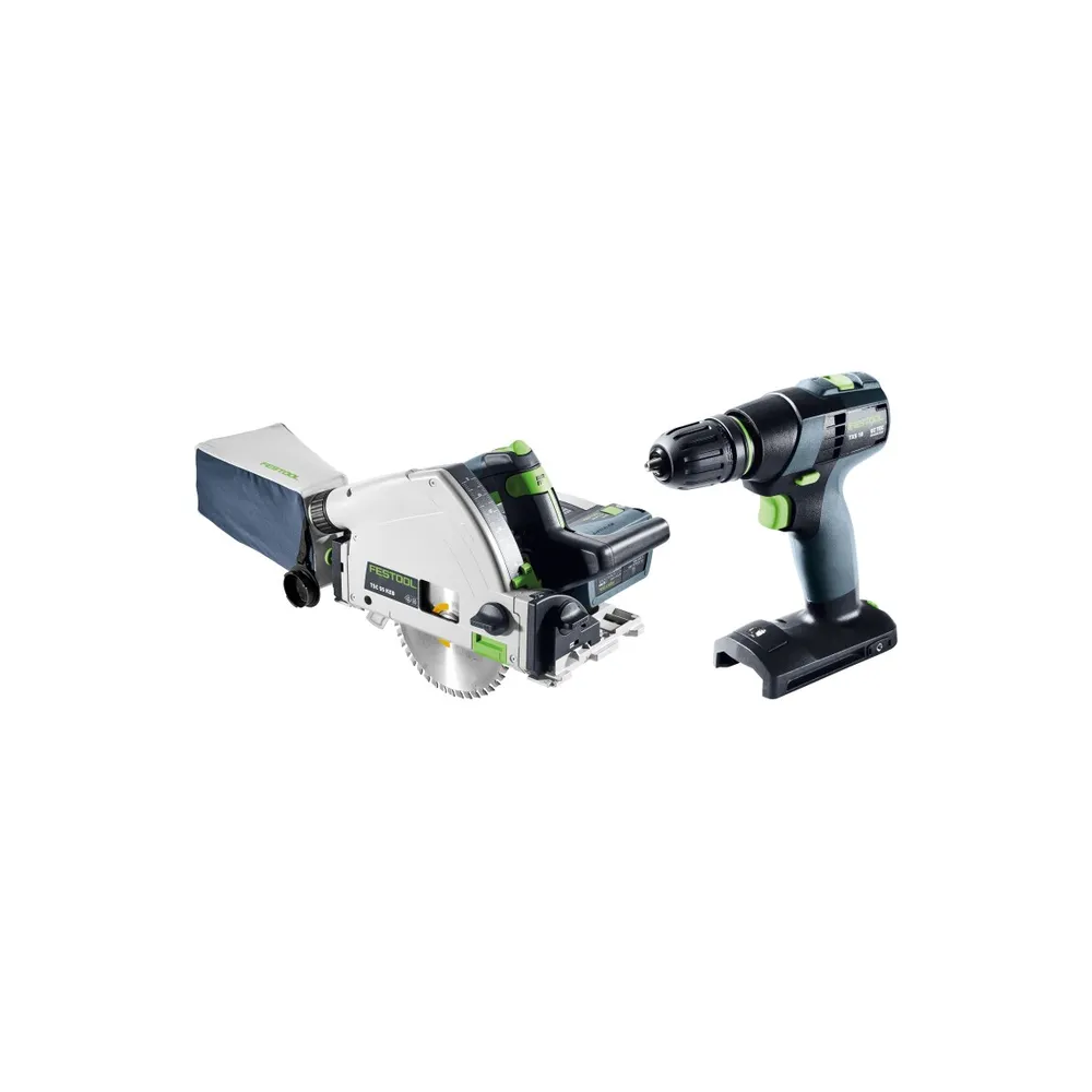 2Pce 18V 5.0Ah Li-ion Universal Combination Kit TSC 55 K/TXS 18/TB M 137 (578505) by Festool