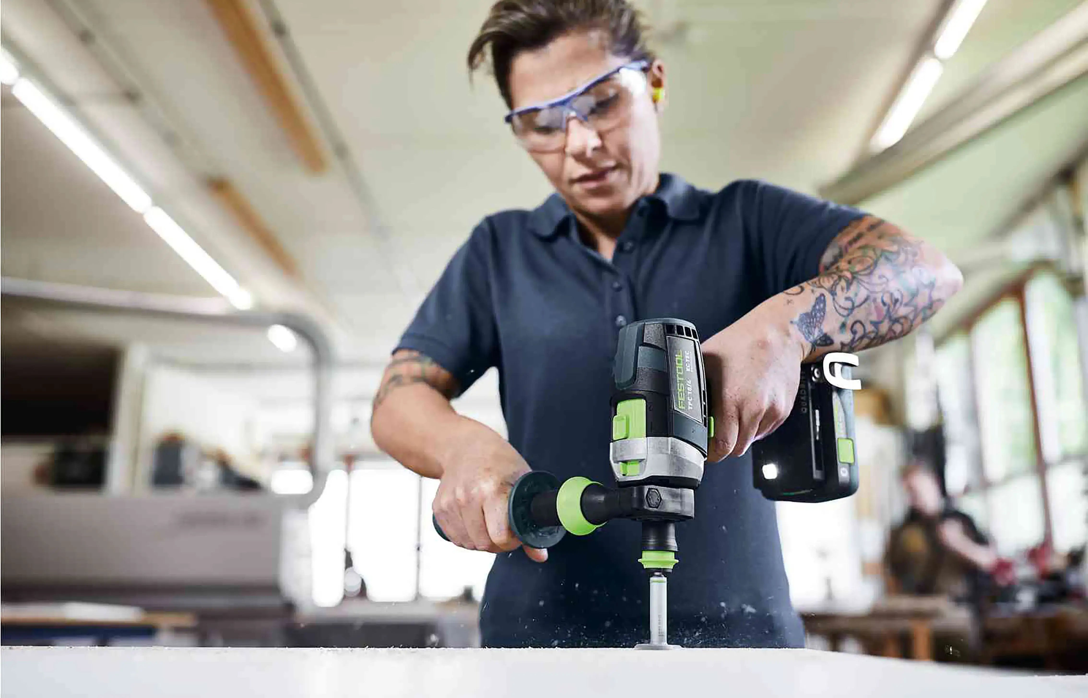 Festool 3Pce 18V 5.0Ah Li-ion Timber Combination Kit HKC 55/TPC 18/AGC 18/TB M 137 578506