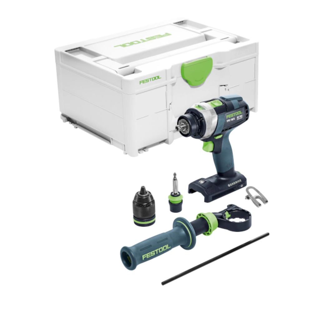 3Pce 18V 5.0Ah Li-ion Timber Combination Kit HKC 55/TPC 18/AGC 18/TB M 137 (578506) by Festool (Copy)