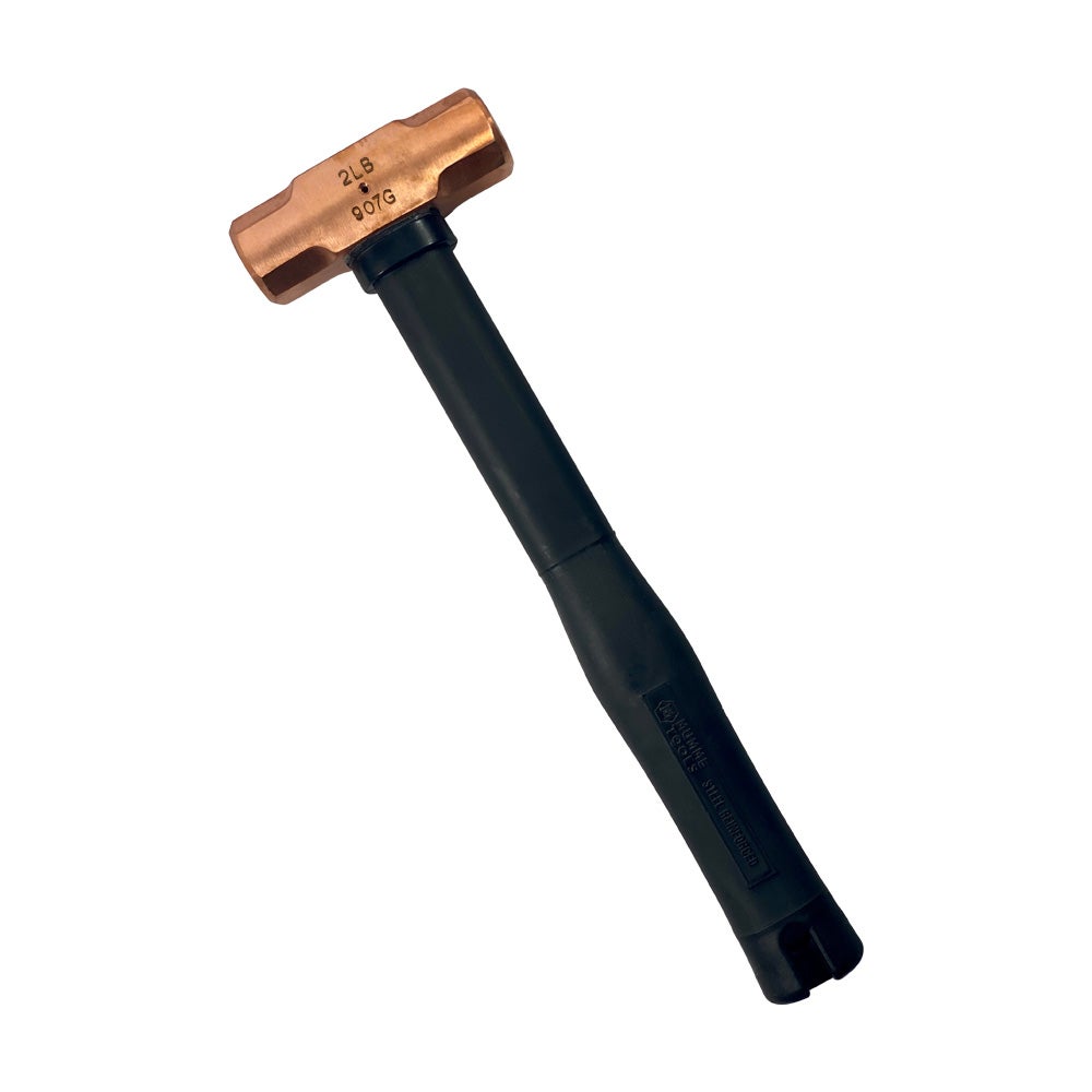 Mumme Copper Sledge Hammer with Pinned Steel Core Fiberglass Black Handle 5HCFRH02 - 907g (2lb)