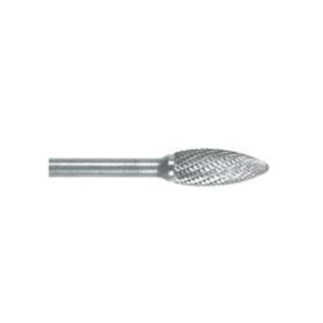 Carbide Burrs (Flame), 1/8" Shank, Diamond Cut - 5200D-8 by Garryson