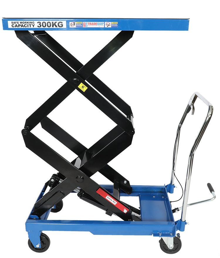 Tradequip 300kg Scissor Lift Workshop Trolley 6008T