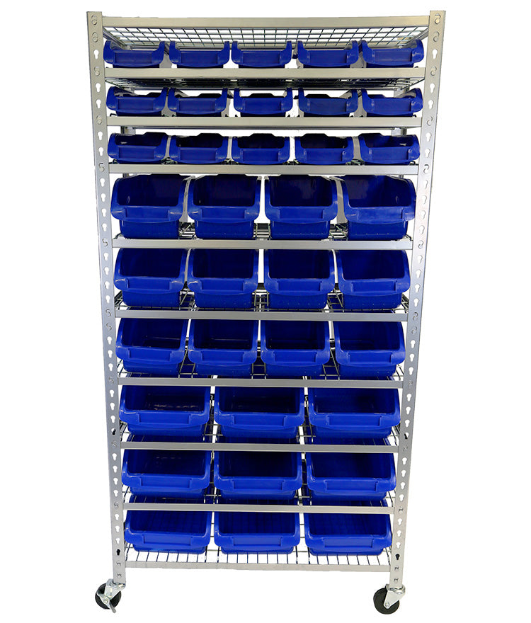 TradeQuip 22 Parts Storage Bin Rack 6054