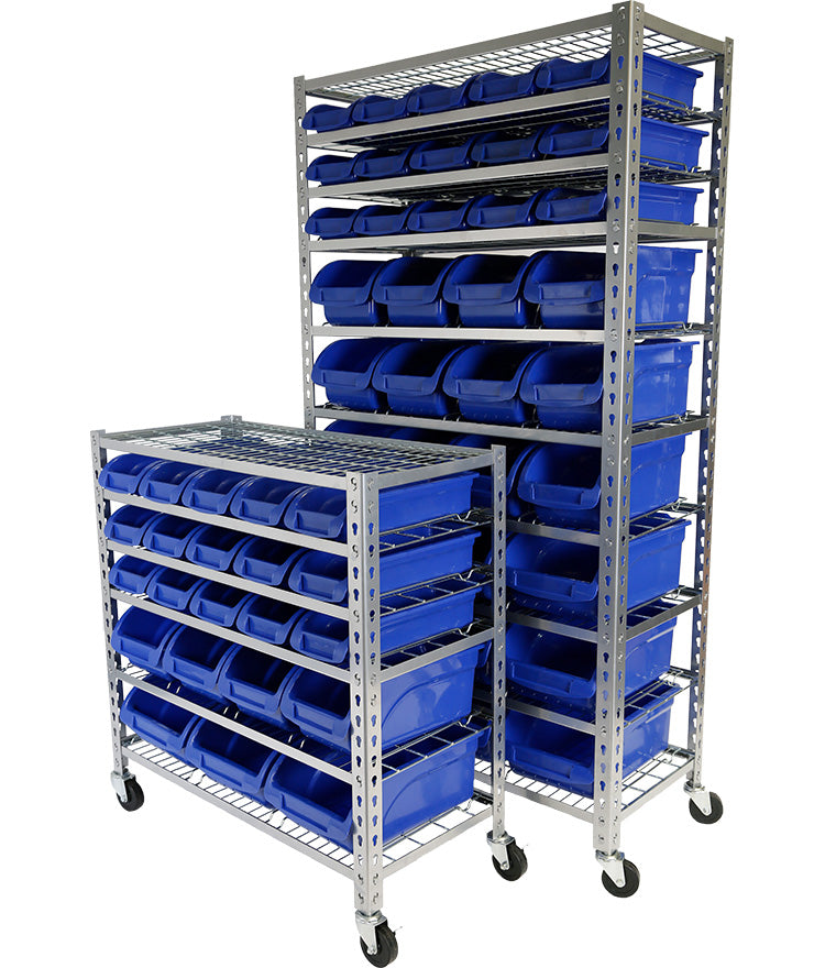 TradeQuip 22 Parts Storage Bin Rack 6054