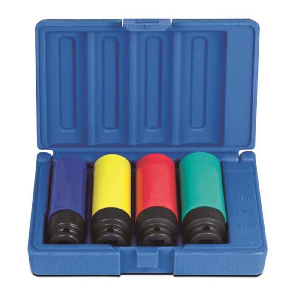 Action 3/8"Drive Nut Impact Socket Set 6Point Metric 4Pce 611160401