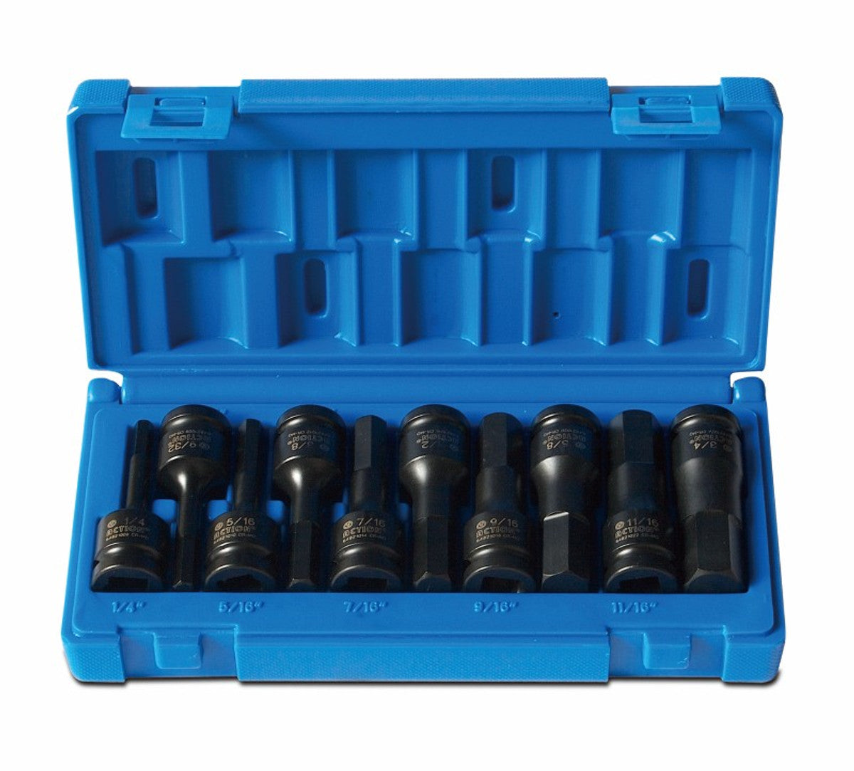 Action 10Pce 1/2" Drive Imperial In-Hex Impact Socket Set 648221001