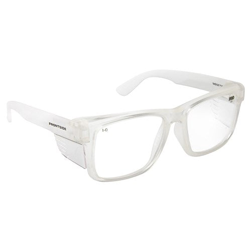 Safety Glasses Clear Lens with Clear Frame (6500) by Frontside