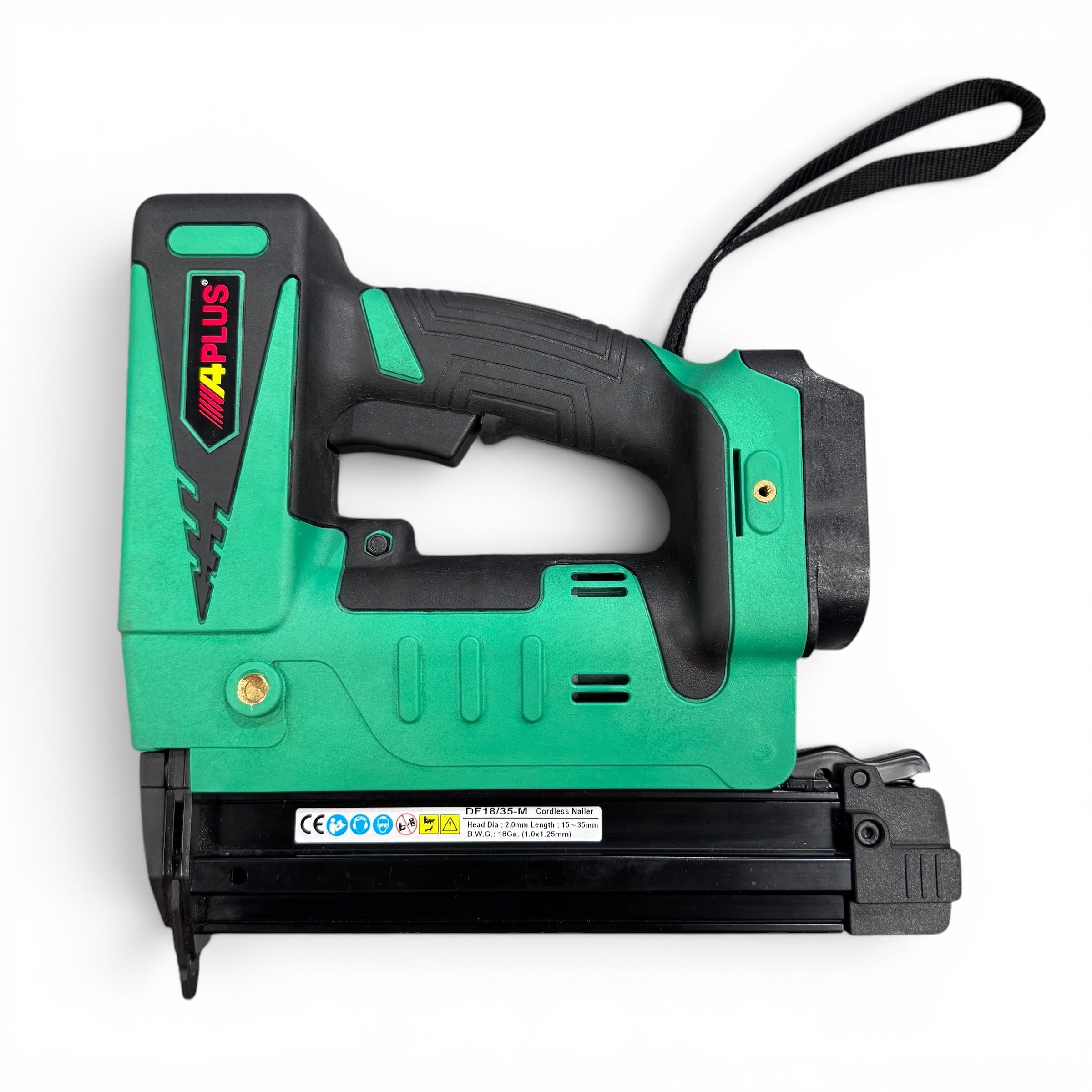 APlus DF18/35-M 18V 18 Gauge Cordless Brad Nailer Bare Tool | Makita 18V Battery Compatible