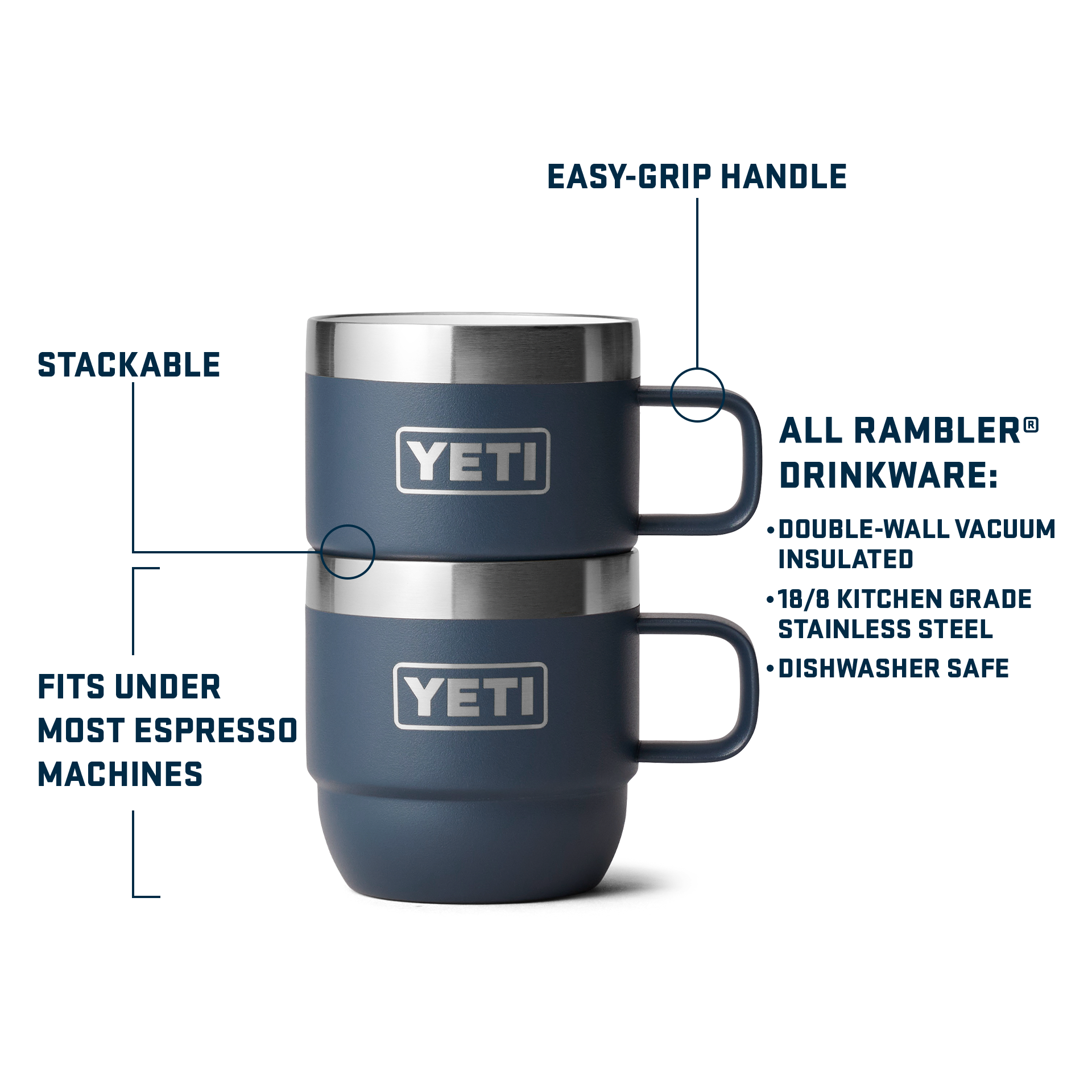YETI Rambler® 6 oz (177 ml) Stackable Mugs 21071503788
