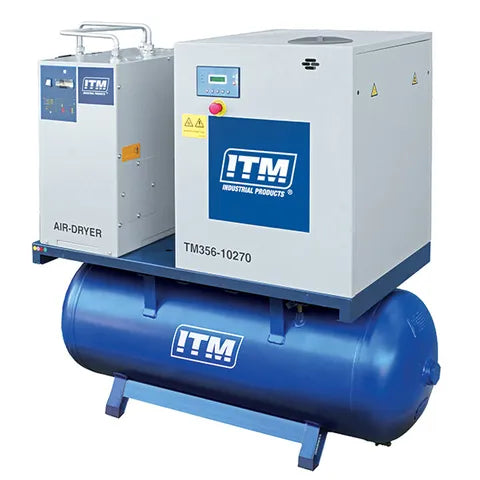 Air Compressor, Rotary Screw With Refrigerated Dryer  by ITM
