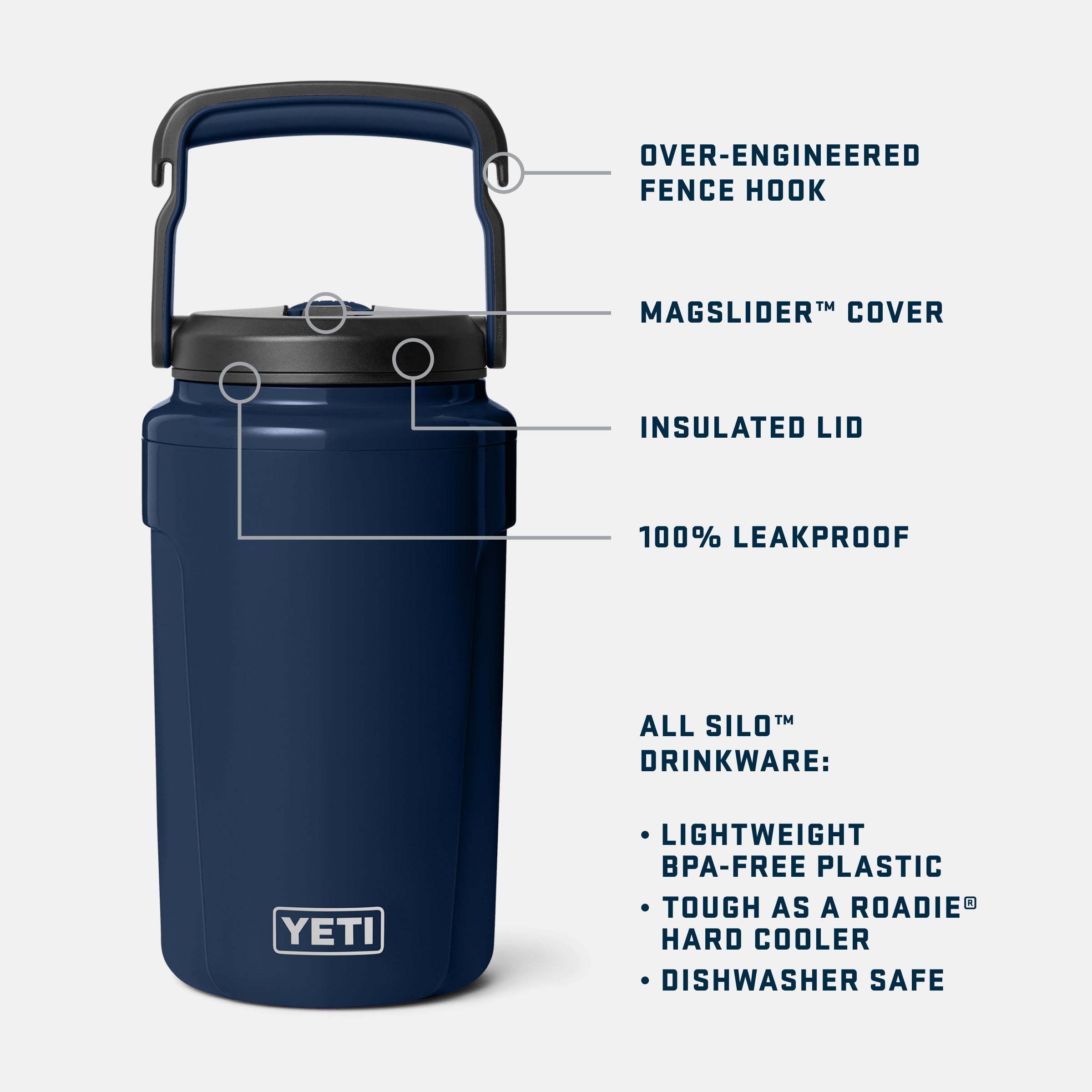 YETI Silo™ Half Gallon (1.9 L) Jug with Straw Cap 21071507137