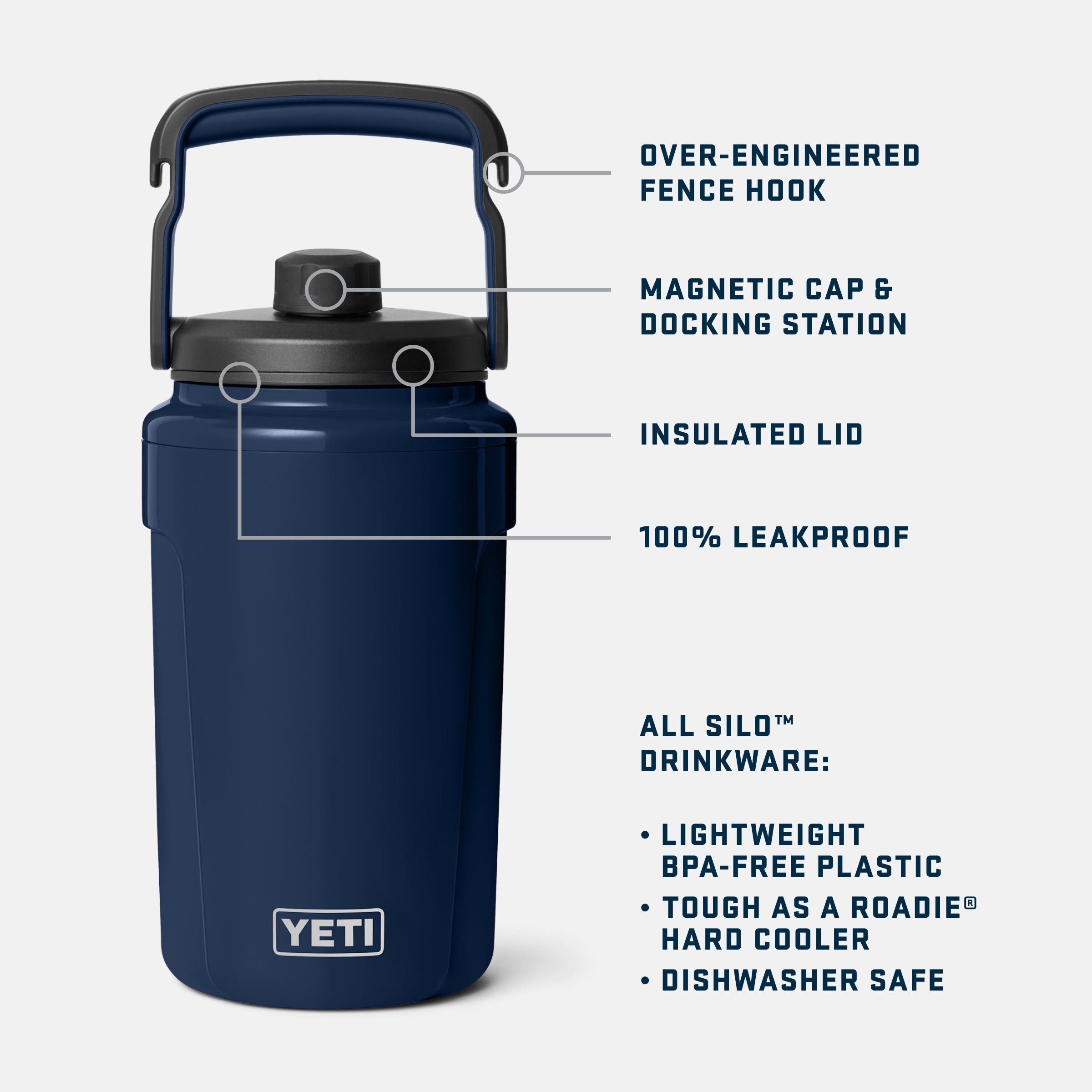 YETI Silo™ Half Gallon (1.9 L) Jug with Chug Cap 21071502743