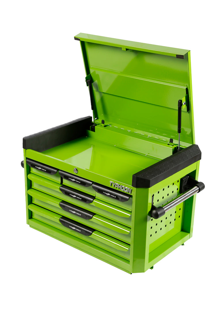 Green 6 Drawer Tool Chest 70832 by Typhoon Tools