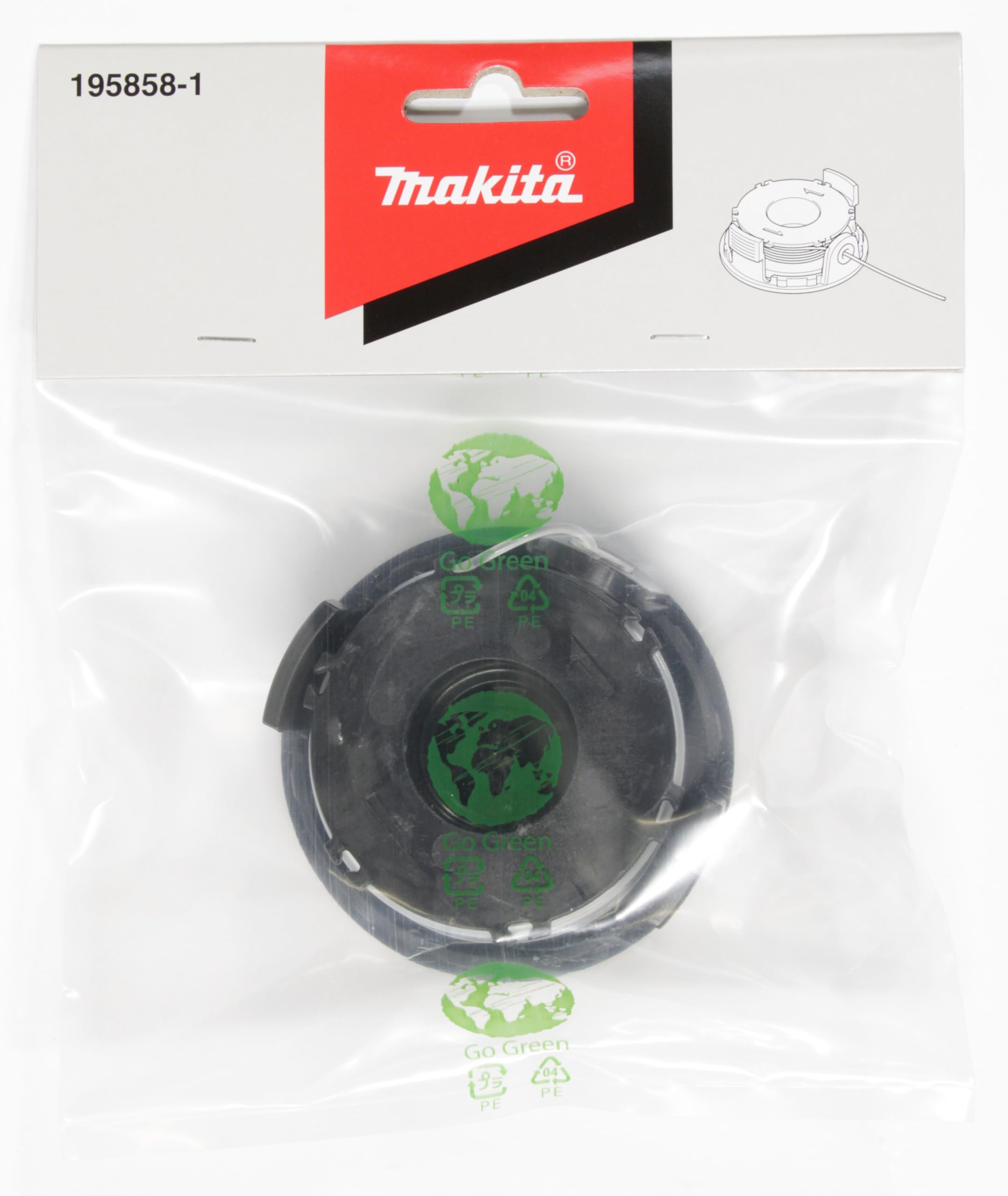 Makita Line Trimmer Spool Set 195858-1 - Suits DUR181 / DUR193