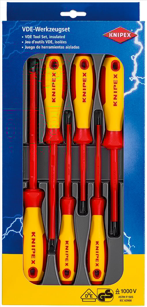 Knipex 6Pce 1000V Screwdriver Set 002012V01